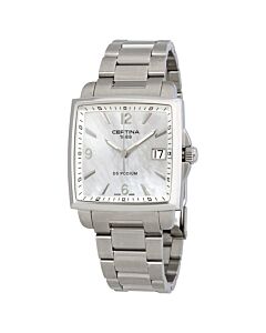 Women's DS Podium Stainless Steel White Mother of Pearl Dial