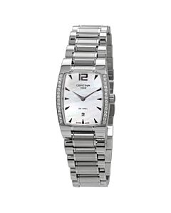 Womens-DS-Spel-Stainless-Steel-White-Mother-of-Pearl-Dial-Watch
