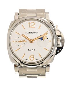 Women's Due Luna Stainless Steel White Dial Watch