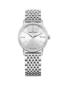 Women's Eliros Stainless Steel Silver-tone Dial Watch