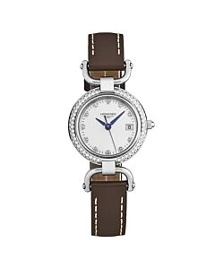 Women's Equestrian Leather White Mother of Pearl Dial Watch