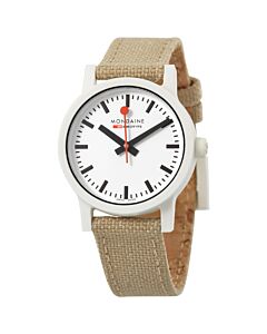 Women's Essence Textile (Cork Backed) White Dial Watch