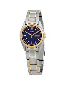 Womens-Essentials-Stainless-Steel-Blue-Dial-Watch