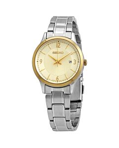 Women's Essentials Stainless Steel Champagne Dial Watch