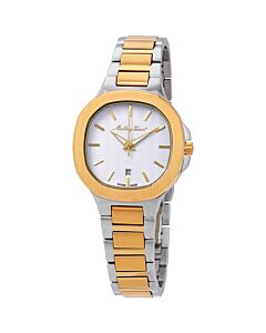 Women's Evasion Stainless Steel Bico Yellow Gold Plated White Dial