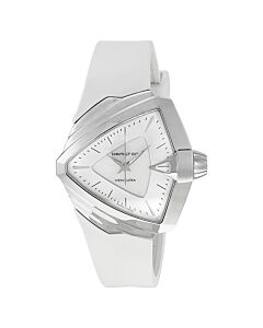 Women's Every Rubber Silver Tiered Dial Watch
