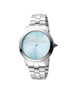Women's Fashion Stainless Steel Blue Dial Watch