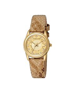 Women's Fashion Watch Leather Champagne Dial Watch
