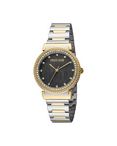 Women's Fashion Watch Stainless Steel Black Dial Watch