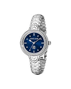 Women's Fashion Watch Stainless Steel Blue Dial Watch