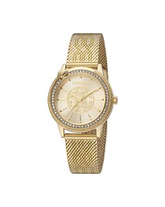 Women's Fashion Watch Stainless Steel Champagne Dial Watch