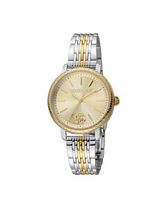 Women's Fashion Watch Stainless Steel Champagne Dial Watch