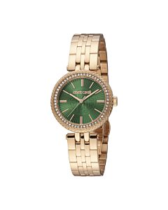 Women's Fashion Watch Stainless Steel Green Dial Watch