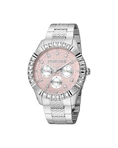 Women's Fashion Watch Stainless Steel Pink Dial Watch