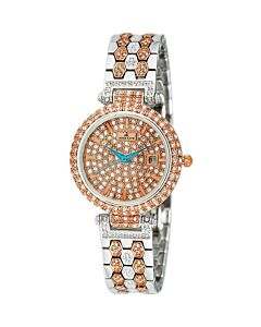 Women's Finess Stainless Steel Gold-tone Dial Watch
