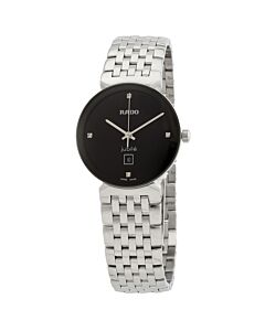 Women's Florence Stainless Steel Black Dial Watch