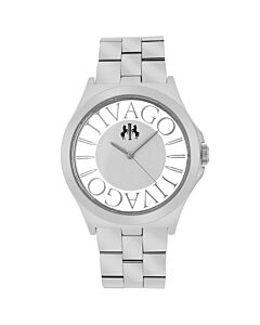 Women's Fun Stainless Steel Silver (Transparent Outer) Dial Watch