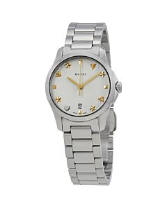 Women's G-Timeless Stainless Steel Silver Dial Watch