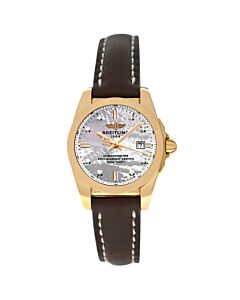 Women's Galactic 29 Leather Mother of Pearl Dial Watch