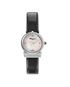 Women's Gancini Leather White mother-of-pearl dial Dial Watch