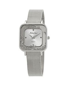 Women's Gemina Stainless Steel Mesh Silver Dial Watch