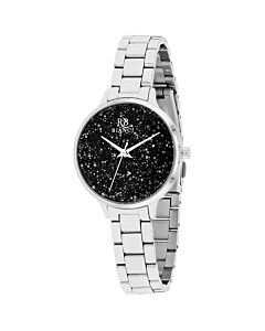 Women's Gemma Stainless Steel Black Dial Watch