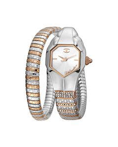 Women's Glam Snake Stainless Steel Silver-tone Dial Watch