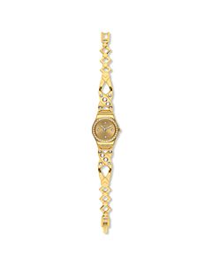 Women's GOLDY HUG Stainless Steel set with Cystals Gold-tone Dial Watch