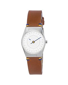 Women's Grenen Lille Leather White Dial Watch