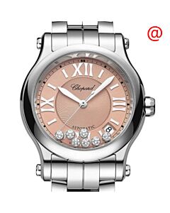 Women's Happy Sport Stainless Steel Pink Dial Watch