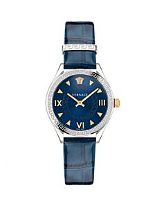 Women's Hellenyium Leather Blue Dial Watch