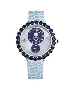 Women's Heritage Eleganza Leather Mother of Pearl Dial Watch