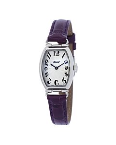 Women's Heritage Leather Silver Dial Watch