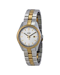 Women's Hyperchrome Stainless Steel with Yellow Gold Ceramos Silver Dial Watch