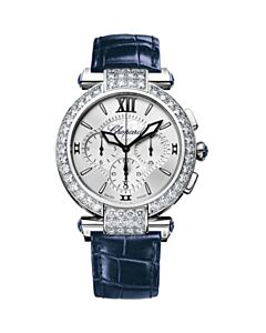 Women's Imperiale Chronograph Alligator Leather Mother of Pearl Dial Watch