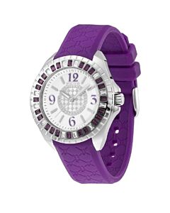 Women's Jade Rubber Mother of Pearl (Crystal-set) Dial Watch