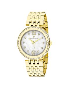 Women's Jasmine Stainless Steel Mother of Pearl Dial Watch