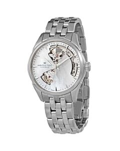 Women's Jazzmaster Stainless Steel Mother of Pearl (Cut-Out) Dial Watch