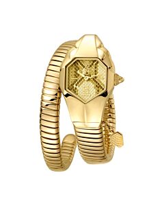 Women's JC DNA Stainless Steel Spiral Gold Dial Watch