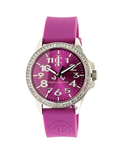 Women's Jetsetter Silicone Purple Dial Watch
