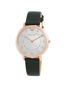 Women's Kappa Leather Mother of Pearl Dial Watch