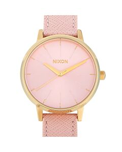 Women's Kensington Leather Pale Pink Dial Watch
