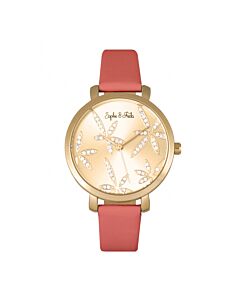 Women's Key West Genuine Leather Gold-tone Dial