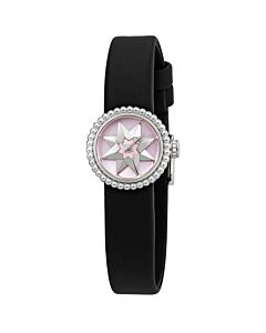 Women's La D De Dior Satin Pink Mother of Pearl Dial Watch