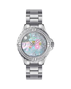 Women's La Fleur Stainless Steel Mother of Pearl Dial Watch