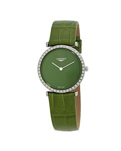 Women's La Grande Classique Alligator Leather Green Dial Watch