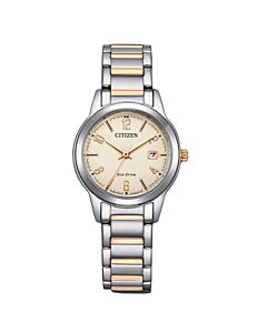 Women's Lady Stainless Steel Copper Dial Watch