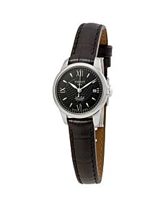 Women's Le Locle Leather Black Dial