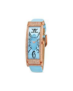 Women's Le Vian Time Leather Blue Dial Watch