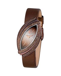 Women's Le Vian Time Leather Chocolate Dial Watch